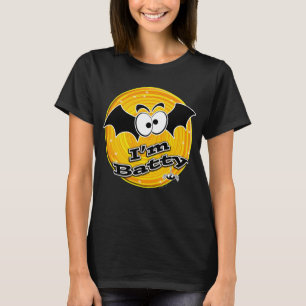 I'm Batty Orange and Yellow Swirl T-Shirt