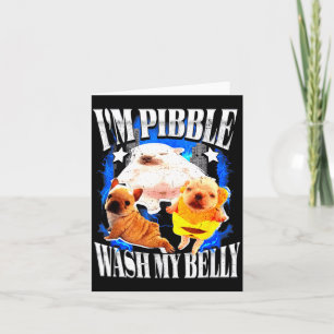 Im Bble Wash My Belly Frenchie Bulldog  Card