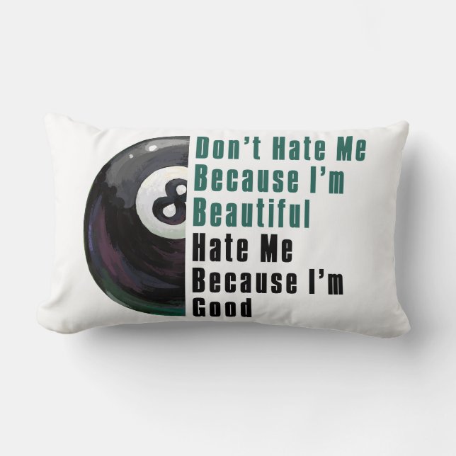Im Beautiful Im Good 8 Ball Lumbar Cushion (Front)