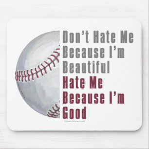 Im Beautiful Im Good Baseball Mouse Mat