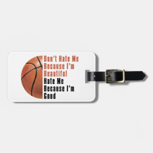 Im Beautiful Im Good Basketball Luggage Tag