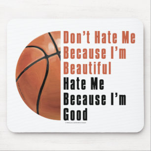 Im Beautiful Im Good Basketball Mouse Mat