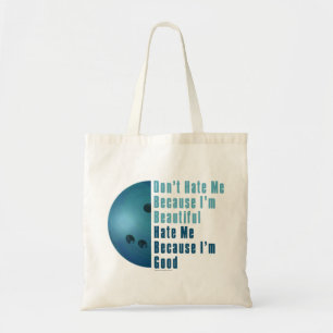 Im Beautiful Im Good Bowling Blue Tote Bag