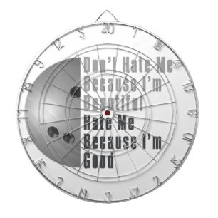 Im Beautiful Im Good Bowling Grey Dartboard