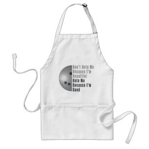 Im Beautiful Im Good Bowling Grey Standard Apron