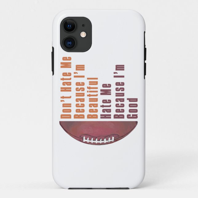 Im Beautiful Im Good Football Case-Mate iPhone Case (Back)