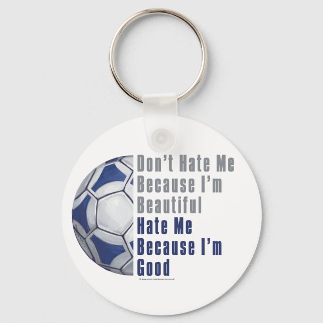 Im Beautiful Im Good Futbal Key Ring (Front)