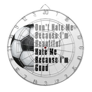 Im Beautiful Im Good Soccer Ball Dartboard