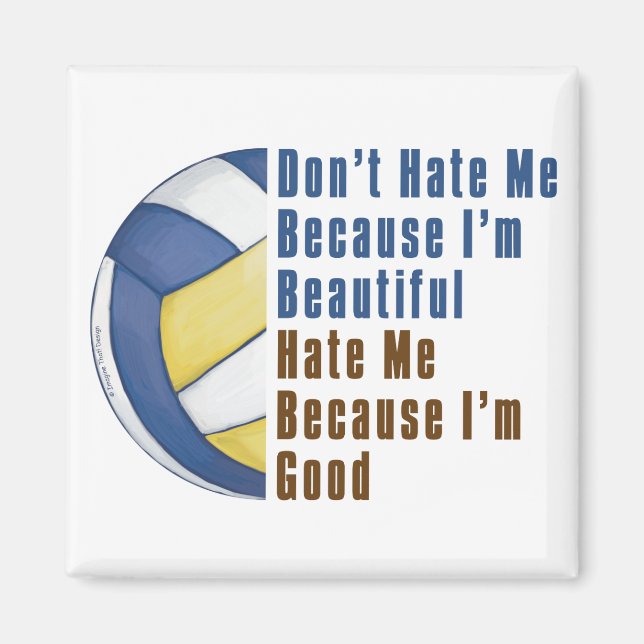 Im Beautiful Im Good Volleyball Magnet (Front)