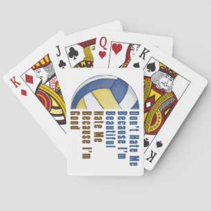 Im Beautiful Im Good Volleyball Playing Cards