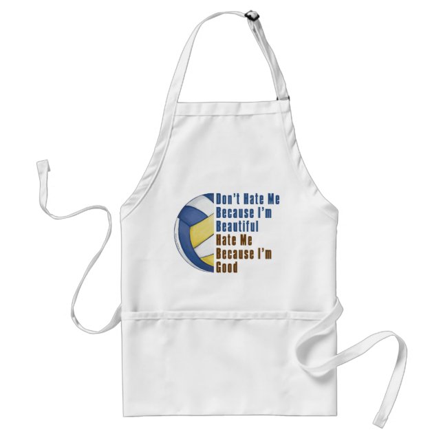 Im Beautiful Im Good Volleyball Standard Apron (Front)