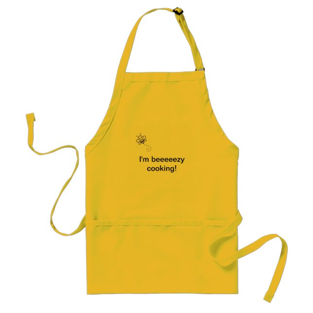 I'm beeeeezy cooking! standard apron (Front)