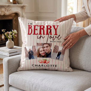 I'm Berry In Love Couple Photos Cushion