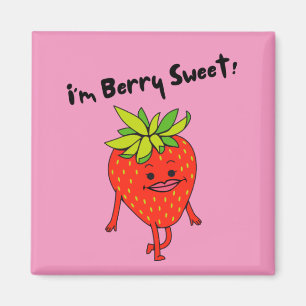 I'm Berry Sweet! - Funny Fruit Pun    Magnet