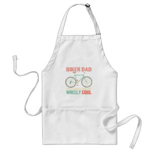 I'm Biker Dad Fathers Day Wheely Cooler bicycle Bi Standard Apron