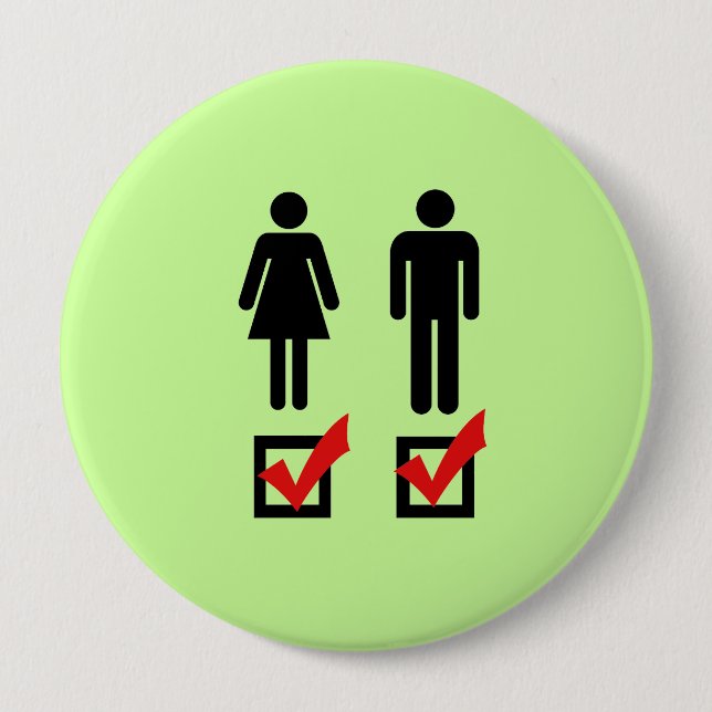 I'm Bisexual 10 Cm Round Badge (Front)