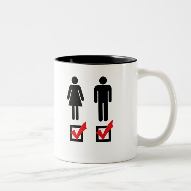 I'm Bisexual Two-Tone Coffee Mug (Right)