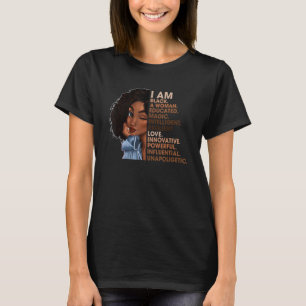I'm Black Afro Women Empowerment African Pride BHM T-Shirt
