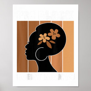 Im Black Every Month Melanin Women Black History Poster