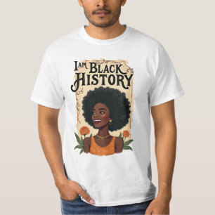 I'm Black History Afro Hair T-Shirt - Celebrate Af
