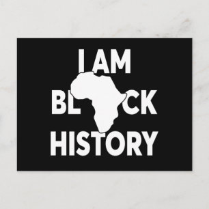 I'm Black History Black Lives Matter Holiday Postcard