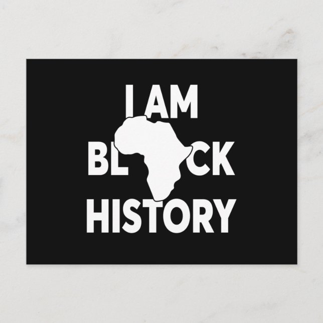 I'm Black History Black Lives Matter Postcard (Front)