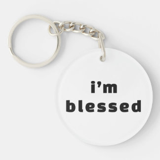 i'm blessed key ring
