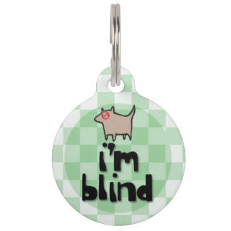 I'm Blind Pet ID Tag
