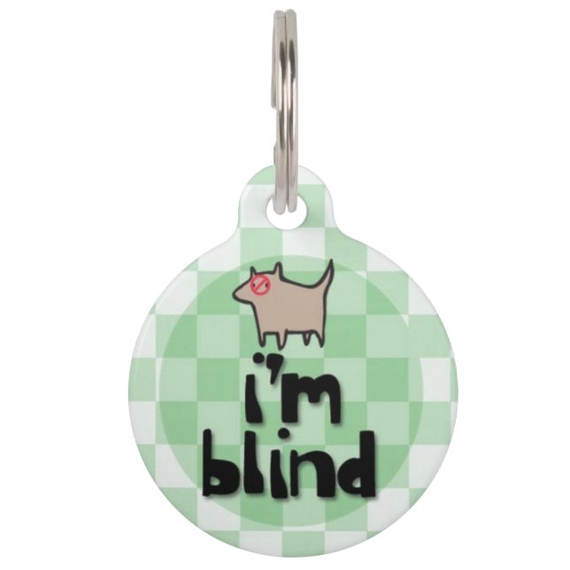 I'm Blind Pet ID Tag (Front)
