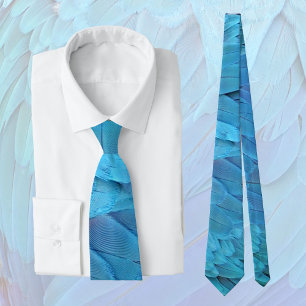 I'm blue - Macaw feathers Tie