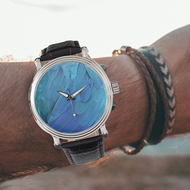 I'm blue - Macaw feathers Watch (Creator Uploaded)