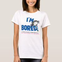 I'M BORED Women's Ringer T-shirt, Ballerina Back