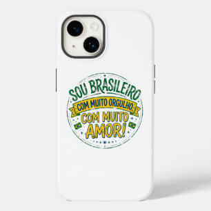 I'm Brazilian With Great Pride Vintage Case-Mate iPhone 14 Case