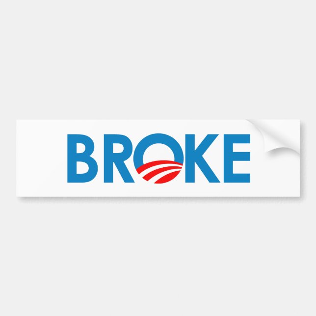 I'm Broke Bumper Sticker (Front)