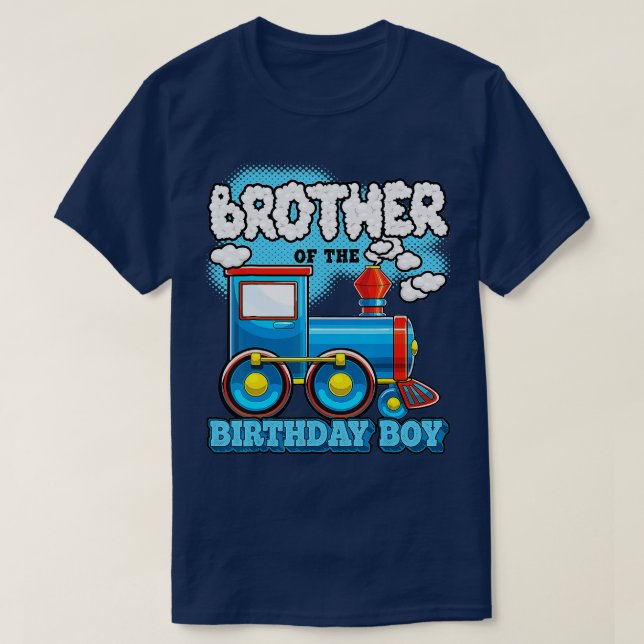 Im Brother Of he Birthday Boy rain Birthday Party  T-Shirt (Design Front)