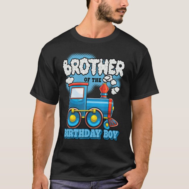 I'm Brother Of The Birthday Boy Train Birthday Par T-Shirt (Front)
