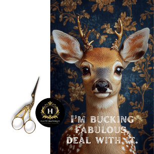I'm Bucking Fabulous Sassy Deer Decoupage Tissue Paper