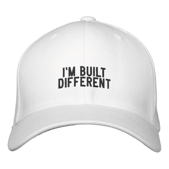 I'm Built Different Embroidered Hat (Front)