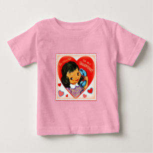 "I'm calling on my Valentine" Toddler Ruffle-T Baby T-Shirt
