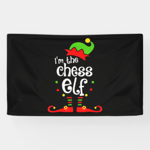 im chess elf xmas family friend christmas gift banner