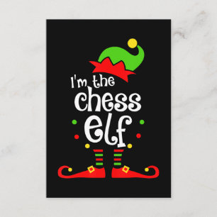 im  chess elf xmas family friend christmas gift enclosure card
