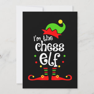 im chess elf xmas family friend christmas gift invitation