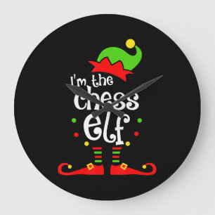 im  chess elf xmas family friend christmas gift large clock