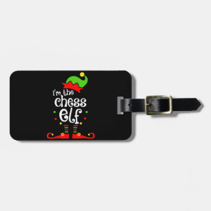 im chess elf xmas family friend christmas gift luggage tag