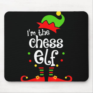 im chess elf xmas family friend christmas gift mouse mat