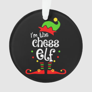 im chess elf xmas family friend christmas gift ornament