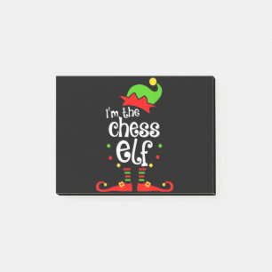 im  chess elf xmas family friend christmas gift post-it notes