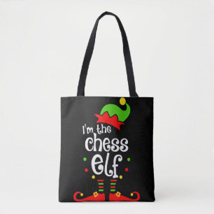 im chess elf xmas family friend christmas gift tote bag