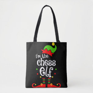 im chess elf xmas family friend christmas gift tote bag