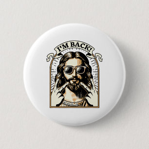 I'm Ck Jesus Christ - Funny Easter Day Christian , 6 Cm Round Badge